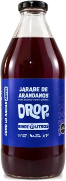 Botella de 1 litro de jugo concentrado de arándano DropCo
