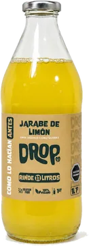 Botella de 1 litro de jugo concentrado de limón DropCo