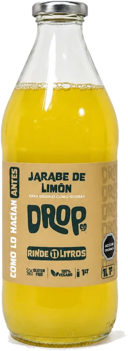 Botella de 1 litro de jugo concentrado de limón DropCo